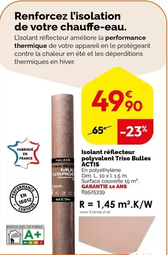 Actis - Isolant Réfecteur Polyvalent Triso Bulles