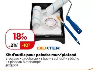 Dexter - Kit D'Outils Pour Peindre Mur/Plafond