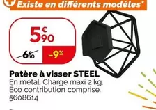 Steel - Patère À Visser