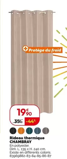 Rideau Thermique Chambray 