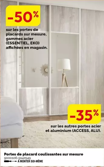 Portes De Placards Coulissantes Sur Mesure