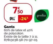 Geolia - Gants