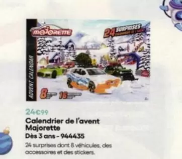 Majorette - Calendrier De L'avent offre à 24,99€ sur King Jouet