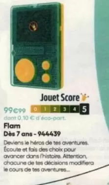 Jouet Score offre à 99,99€ sur King Jouet