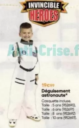 Déguisement Astronaute offre à 19,99€ sur King Jouet