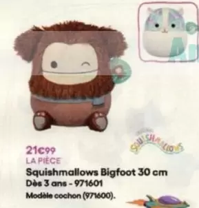 Squishmallows Bigfoot 30 Cm offre à 21,99€ sur King Jouet