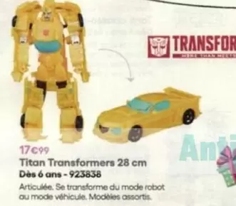 Titan Transformers 28 Cm offre à 17,99€ sur King Jouet