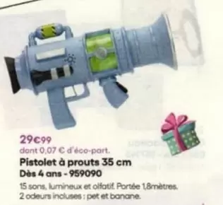 Pistolet À Prouts 35 Cm offre à 29,99€ sur King Jouet