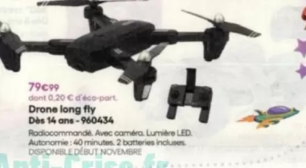 Drone Long Fly  offre à 79,99€ sur King Jouet