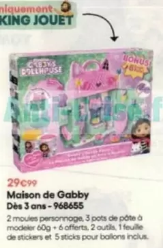 Maison De Gabby offre à 29,99€ sur King Jouet