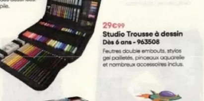 Studio Trousse À Dessin offre à 29,99€ sur King Jouet