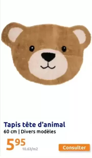 Tapis Tête D'animal