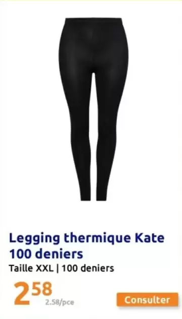 Legging Thermique Kate 100 Deniers