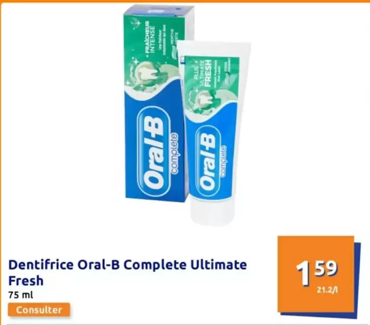 Oral-B - Dentifrice Oral-b Complete Ultimate Fresh