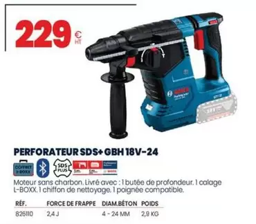 Bosch - Perforateur Sds+gbh 18v-24 offre à 229€ sur Au Forum du Bâtiment