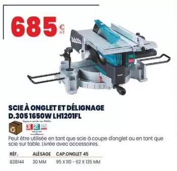 Makita - Scie À Onglet Et Délignage D.3051650W LH1201FL offre à 685€ sur Au Forum du Bâtiment