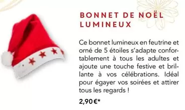 Bonnet De Noël Lumineux  offre à 2,9€ sur Maison de la Presse