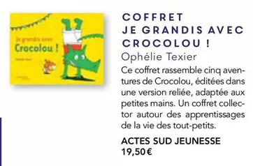 Coffret Je Grandis Avec Crocolou! offre à 19,5€ sur Maison de la Presse