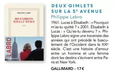 Lucas - Deux Gimientos Sur La 5e Avenue offre à 17€ sur Maison de la Presse