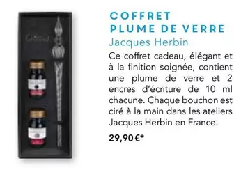 Coffret Plume De Verre offre à 29,9€ sur Maison de la Presse