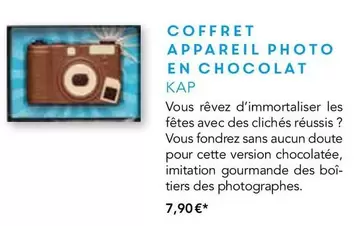 Coffret Appareil Photo En Chocolat offre à 7,9€ sur Maison de la Presse