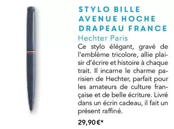 Style Bille Avenue Hoche Drapeau France offre à 29,9€ sur Maison de la Presse