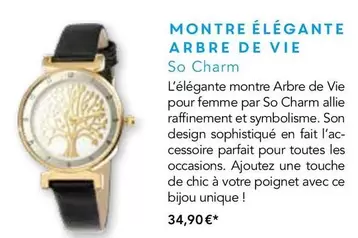 Montre Élégante Arbre De Vie offre à 34,9€ sur Maison de la Presse