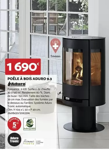 Dim - Poêle À Bois Adulro 9.3