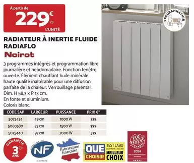 Noirot - Radiateur À Inertie Fluide Radiaflo