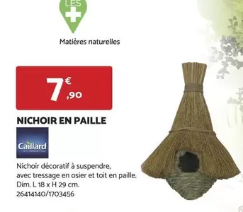 Dim - Nichoir En Paille