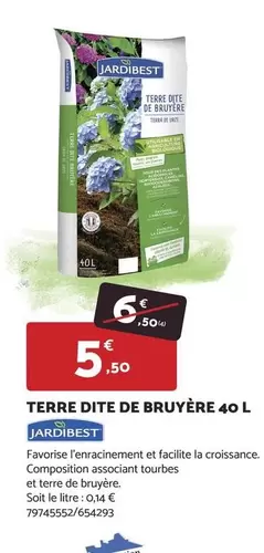 Jardiset - Terre Dite De Bruyère 40 L