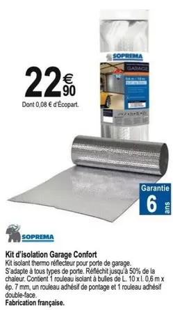 TOUS - Kit Di Isolation Garage Confort offre à 22,9€ sur Tridôme