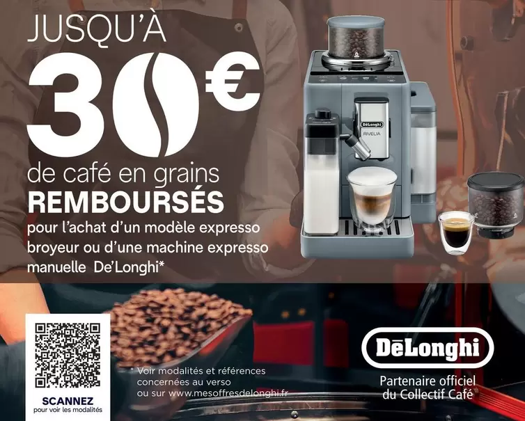 DeLonghi - De Café En Grains offre à 30€ sur PRO&Cie