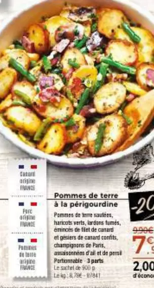 Canard - Pommes De Terre À La Périgourdine offre à 7€ sur Maison Thiriet