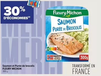 Fleury Michon - Saumon Et Purée De Brocolis offre sur Carrefour Contact