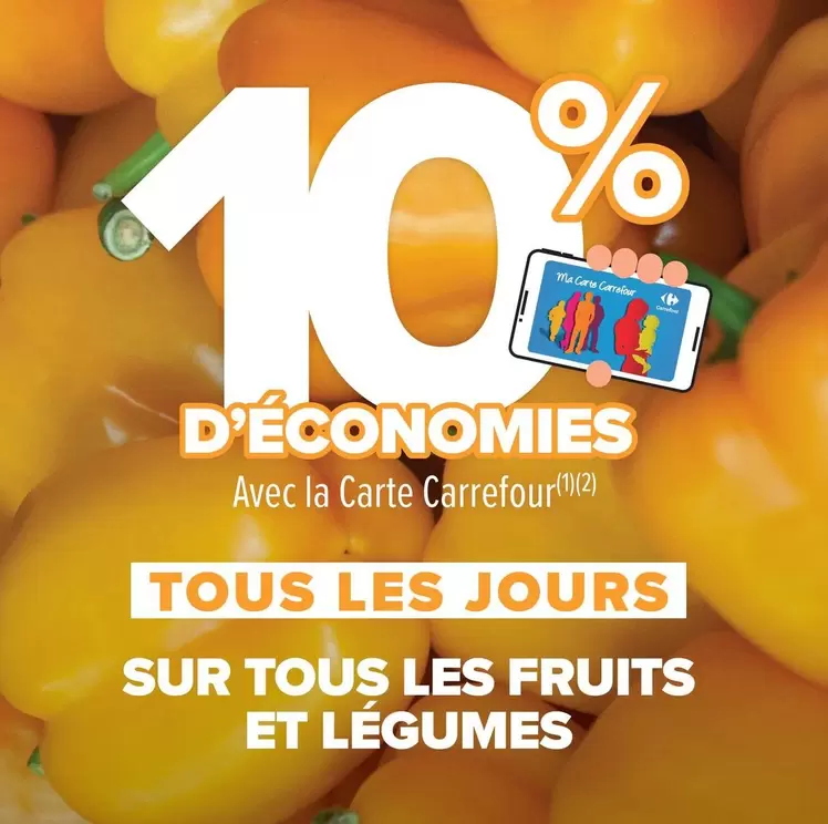 Sur Tous Les Fruits Et Légumes offre sur Carrefour City