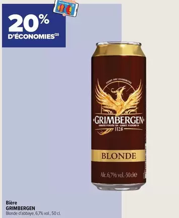 Grimbergen - Bière offre sur Carrefour City