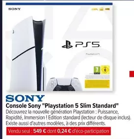 Sony - Console "playstation 5 Slim Standard"