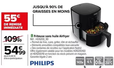 Philips - Friteuse Sans Huile Airfryer