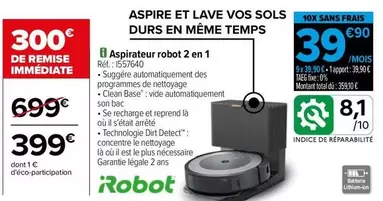 Total - Aspirateur  2 En 1