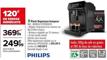 Écran - Pack Expresso Broyeur Réf.: Bundle