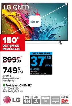 LG - Téléviseur QNED 4K