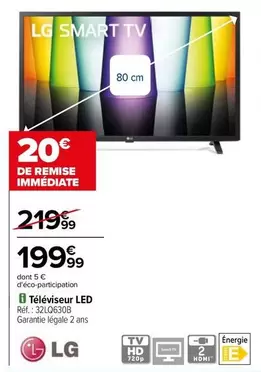 LG - Téléviseur Led Réf.: 32LQ630