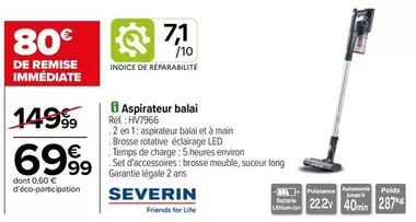 severin - Aspirateur Balai