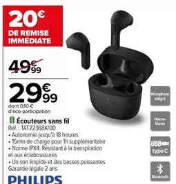 philips - écouteurs sans fil