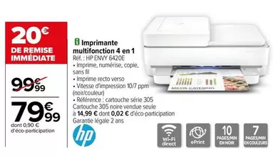 HP - Imprimante Multifonction 4 En 1