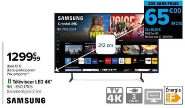 Samsung - Téléviseur Led 4k