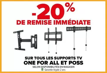 TOUS - TV One For All : Promo sur tous les supports avec des caractéristiques innovantes