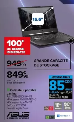 Asus - Ordinateur Portable Gaming