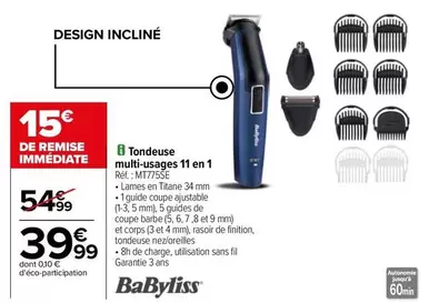 Babyliss - Tondeuse Multi-usages 11 En 1